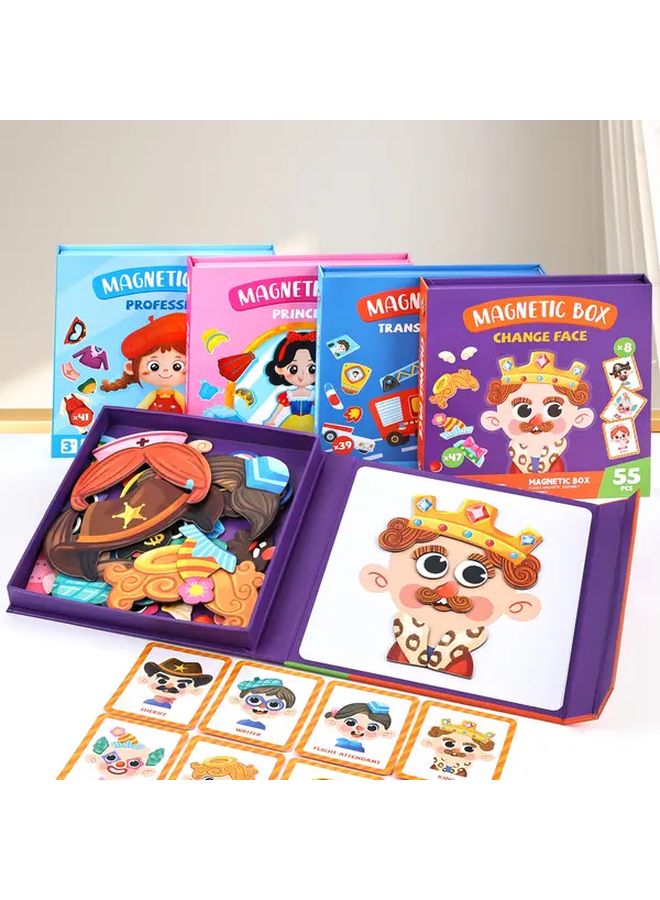 Magnetic Dress Up Puzzle Toy Career Change Educational Travel Game For Kids 3 6 Years - Image 4