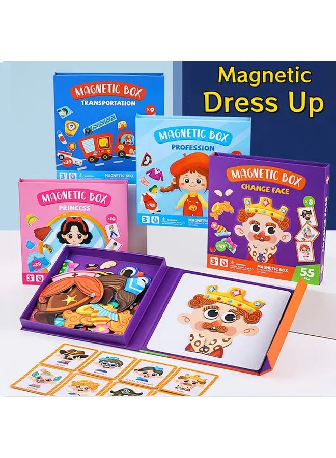 Magnetic Dress Up Puzzle Toy Career Change Educational Travel Game For Kids 3 6 Years - Image 2