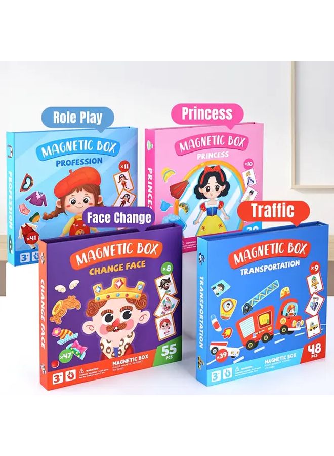 Magnetic Dress Up Puzzle Toy Career Change Educational Travel Game For Kids 3 6 Years - Image 3