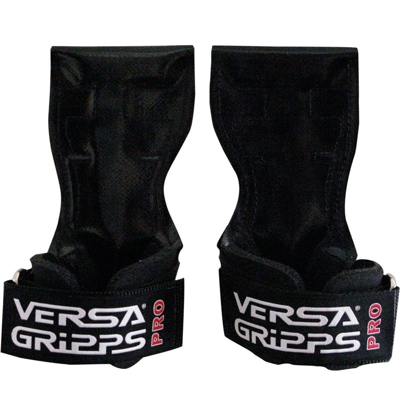 Versa Gripps Pro Made in USA Wrist Straps for Weightlifting Alternative Best Training Accessory RL Black - Image 2