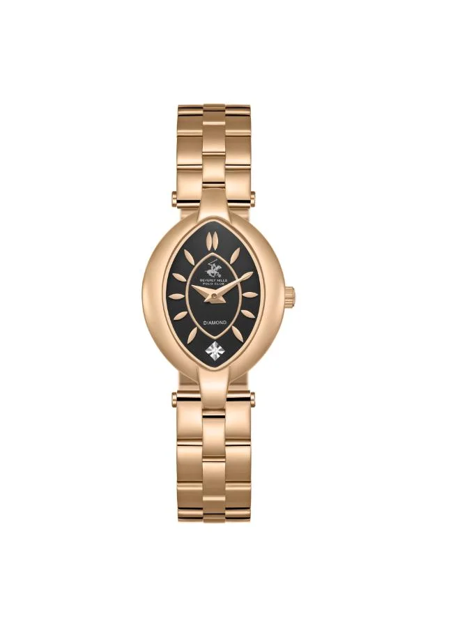 BEVERLY HILLS POLO CLUB BEVERLY HILLS POLO CLUB BP3739C.490 Women's Analog Display Watch & Metal Strap Rose Gold
