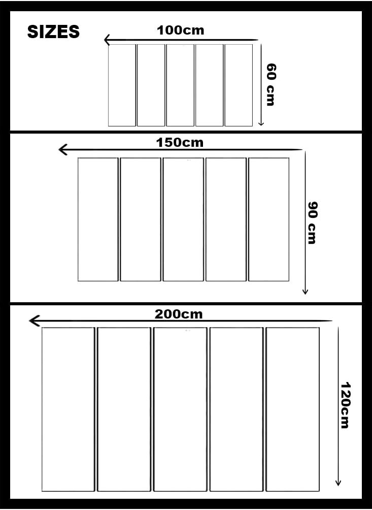 Generic - Wall painting - landscape - 724 - divided into five equal pieces - Image 1