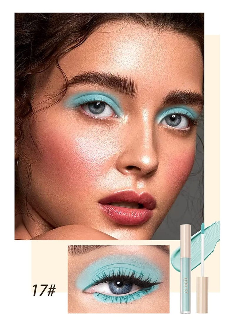 QiBest 8 Colors Matte Eyeshadow Set Cream Eyeshadow Liquid Smooth Creamy Eye Shadow Lightweight High Pigmented Velvety Eyeshadow Primer Neutral Long Lasting Waterproof Matte Eye Makeup Set C - Image 4