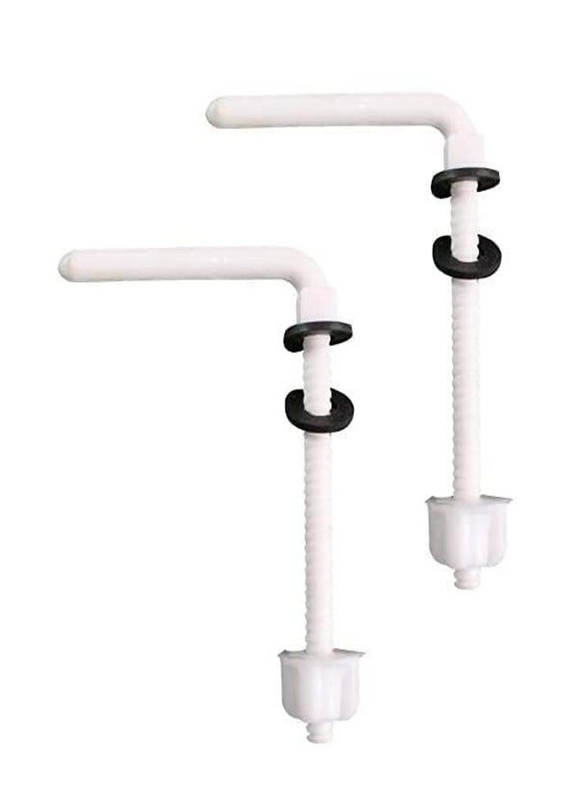 COPY LINE Heavy PVC Seat Cover Screw Hinges L Type for European Toilet Seat Covers DIY Repair Kit Spare Part Accessories for Western Toilet Seat Covers (PVC, White, 1 Pair) - Image 1