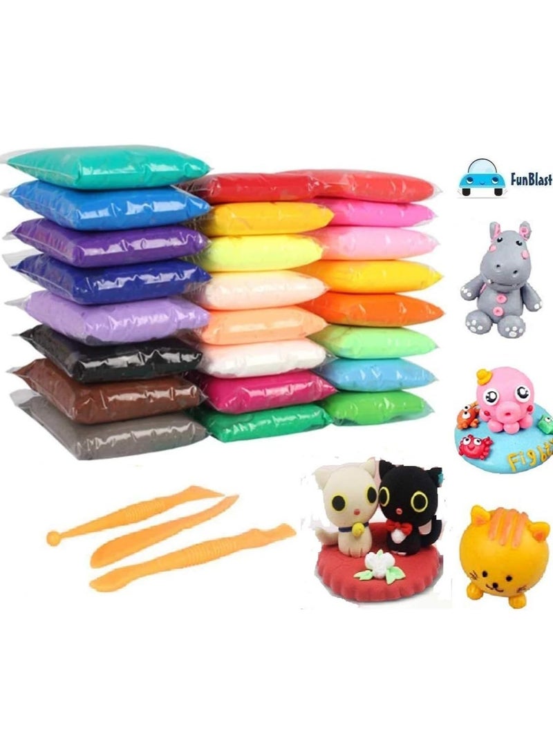 FunBlast Foam Putty Clay or Dough for Kids, Activity Clay Toys – (12 Pcs Clay Toy; Random Color) - Image 1