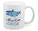 Surreal Entertainment Exclusive Ozark Blue Cat Lodge Logo White Ceramic Coffee Mug | Official TV Show Collectible | - Image 2
