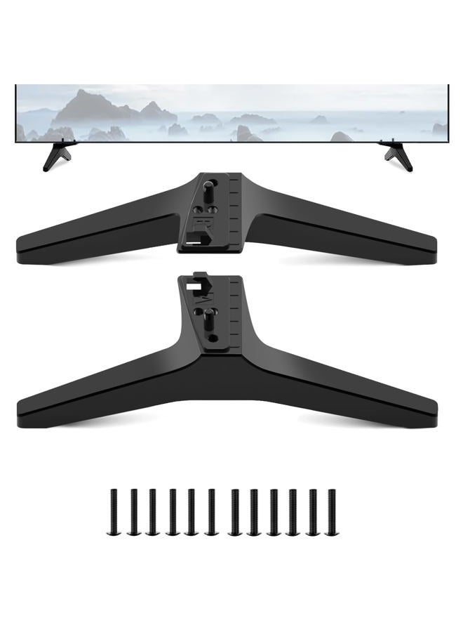 Maozhren Stand for LG TV Legs Replacement, TV Stand Legs for LG TV Stand 60UJ/65UJ/60UK/65UK 65UK6500 65UK6200 65UJ6300 65UJ6050 65UJ6200 65UJ630T 65UJ635T 65UK6090PUA 65UK6300PUE 60UJ6300 60UK6090 with Screws - Image 1