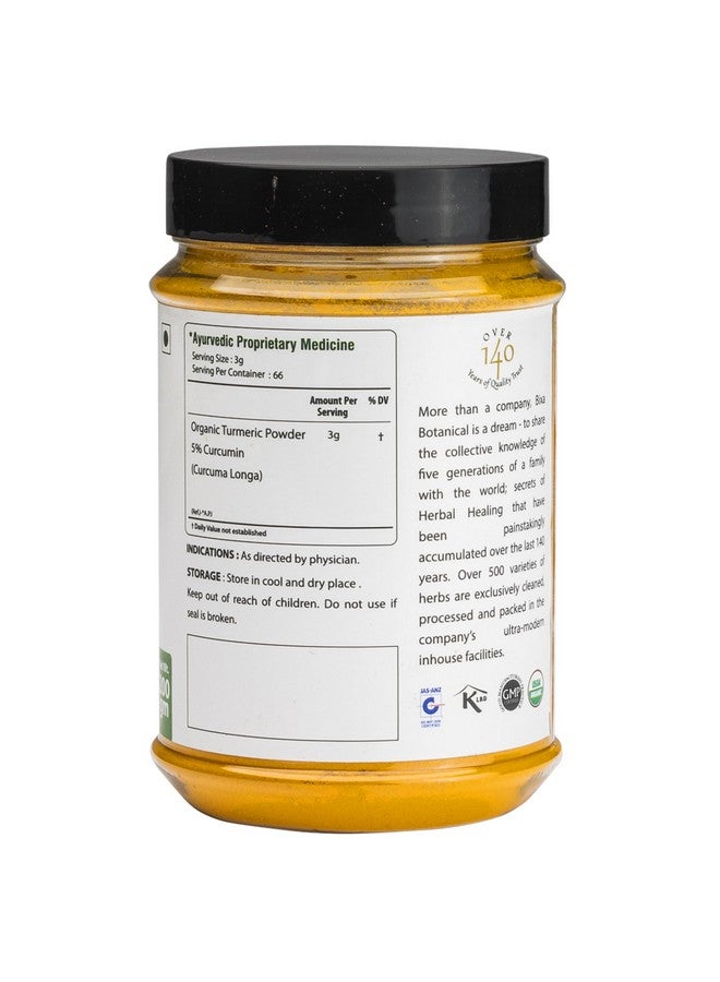 Bixa Botanical Haldi Powder (Curcuma Longa/Turmeric Root), Herbal Supplement For Allergy And Infection, Externally Helps to Heal The Wounds 200g - Image 3
