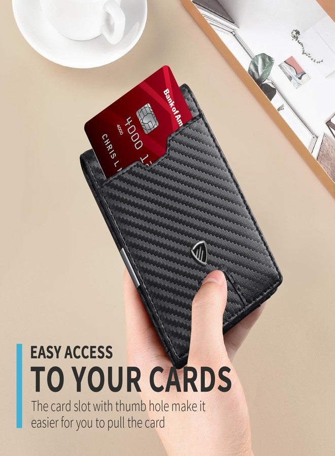 RUNBOX Mens Slim Wallet with Money Clip RFID Blocking Bifold Credit Card Holder for Men with Gift Box - Image 5