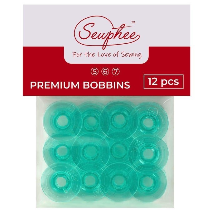 12PCS PLASTIC BOBBINS FITS HUSQVARNA SEWING MACHINE PRECISION FIT STRONG AND LONGLASTING SEWING MACHINE ACCESSORIES AND SUPPLIES FOR SEAMLESS STITCHING