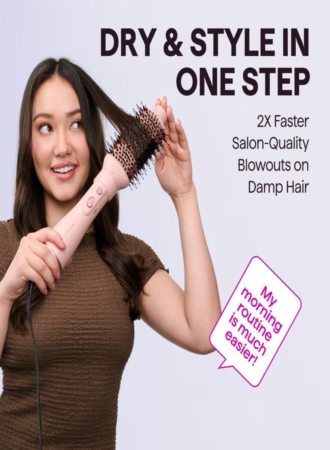 Wavytalk Hair Dryer Brush Set, Air Sculpt 4-in-1 Hot Air Brush Set, Multi Hair Styler for Salon Blowouts, Smooth Curls, Volumizing and Straightening, Sleek and Less Frizz, Pink - Image 2