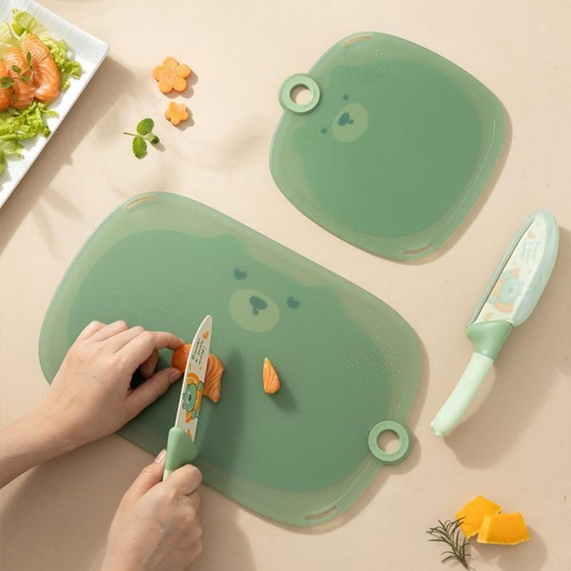turtees Bear Style Sharp Kitchen Knife with Cover - Image 2