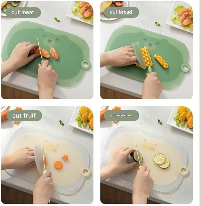 turtees Bear Style Sharp Kitchen Knife with Cover - Image 3