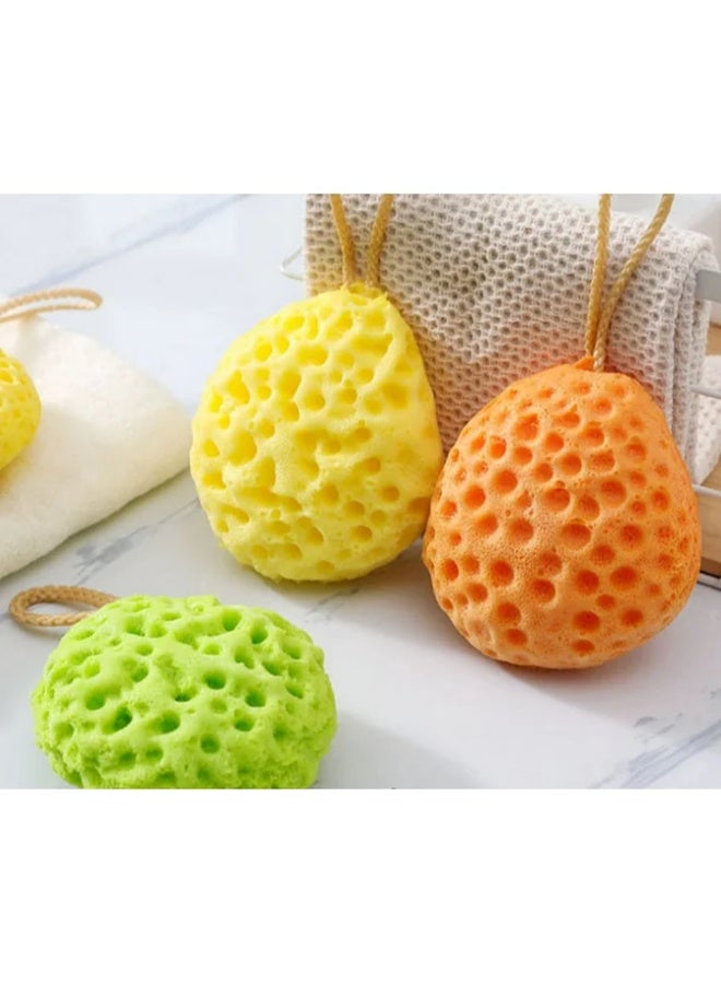 MiniMe Natural Sea Bath Sponge with Cotton Hanging Loop | 0‑48 Months | Orange | Sustainably Harvested Mediterranean Sponge | Ultra‑Soft, Hypoallergenic & Eco‑Friendly | Durable, Quick‑Dry & Easy‑Clean Design - Image 5