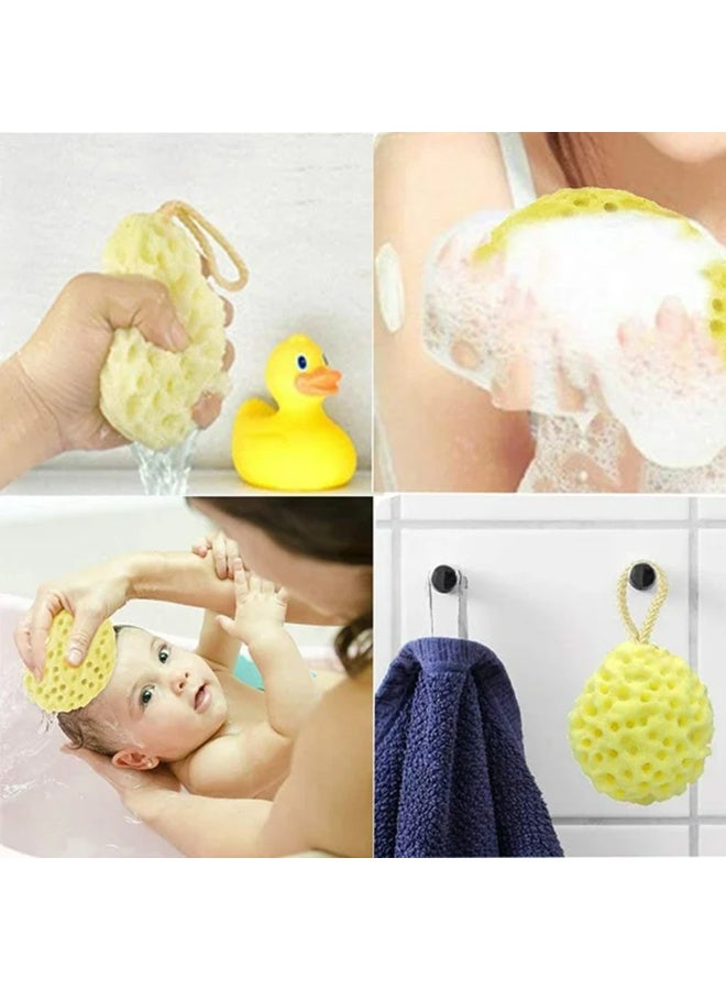 MiniMe Natural Sea Bath Sponge with Cotton Hanging Loop | 0‑48 Months | Orange | Sustainably Harvested Mediterranean Sponge | Ultra‑Soft, Hypoallergenic & Eco‑Friendly | Durable, Quick‑Dry & Easy‑Clean Design - Image 4