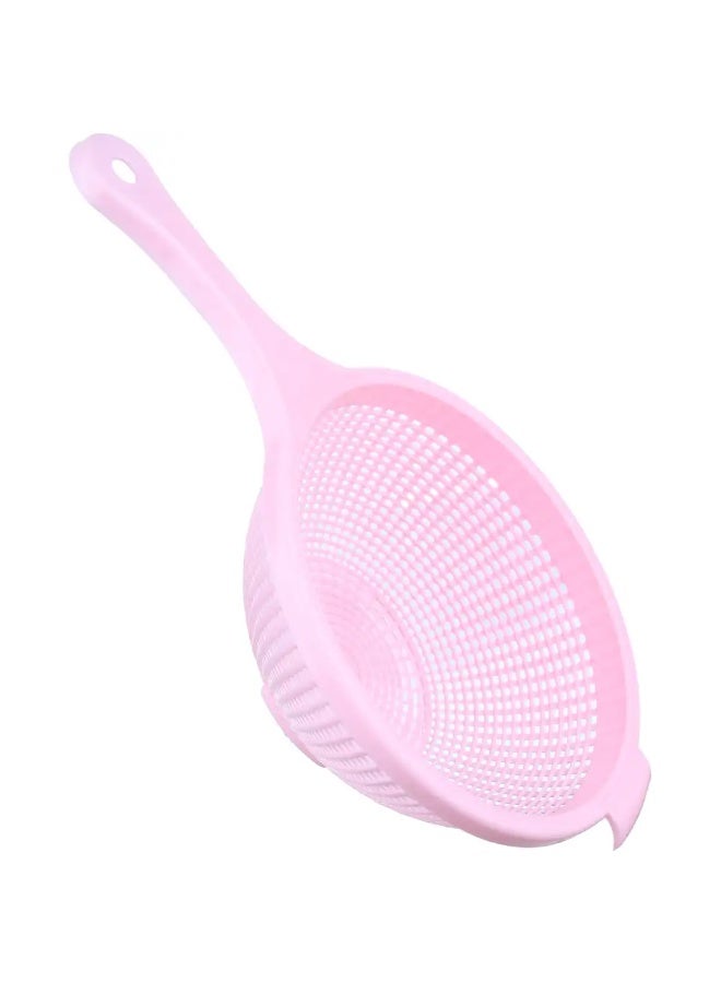 فافيلا مصفاة مطبخ بلاستيك بمقبض – مثالية لتصفية وغسل المكرونة والخضار والفواكه- لون روز - Image 3