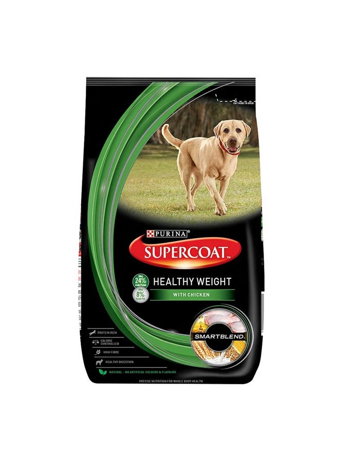 All Life Stages Supercoat Healthy Weight Dry Dog Food, 3Kg Bag, With Chicken, Smart Blend Precise Nutrition For Whole Body Health, No Artificial Colours & Flavours