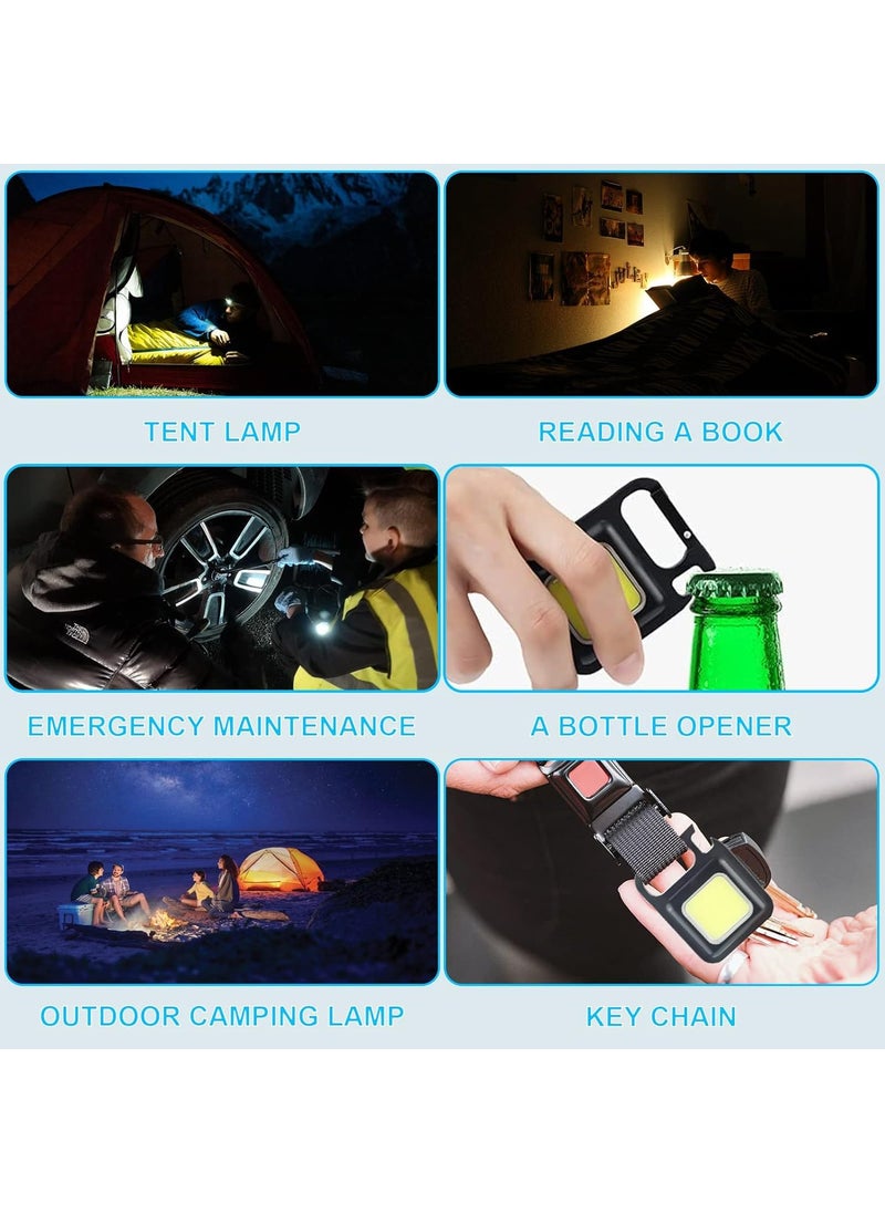 Zenics Zenics Mini FlashlightsGIPTIME 800Lumens Bright Rechargeable Keychain Flashlight 3 Light Modes Portable Pocket Light with Folding Bracket Walking and Camping  - Image 5