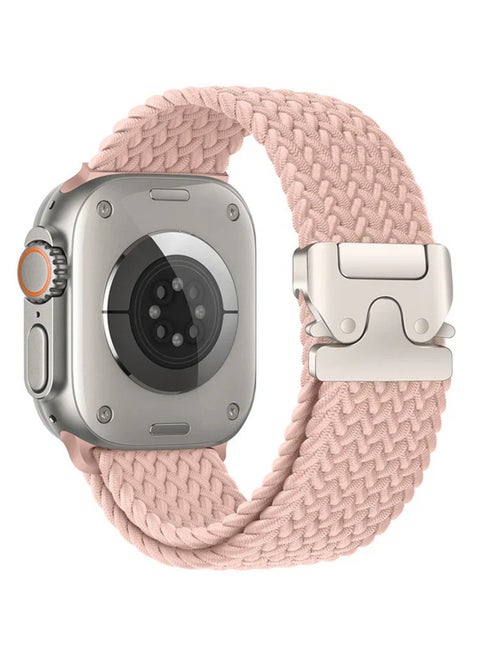 Braided Band Compatible with Apple Watch Ultra 1/2 49mm 46mm 45mm 44mm 42mm for Women Men Made of Breathable Polyester,Parachute Style Buckle Straps for iWatch SE Series 10 9 8 7 6 5 4 3 2 1 SE