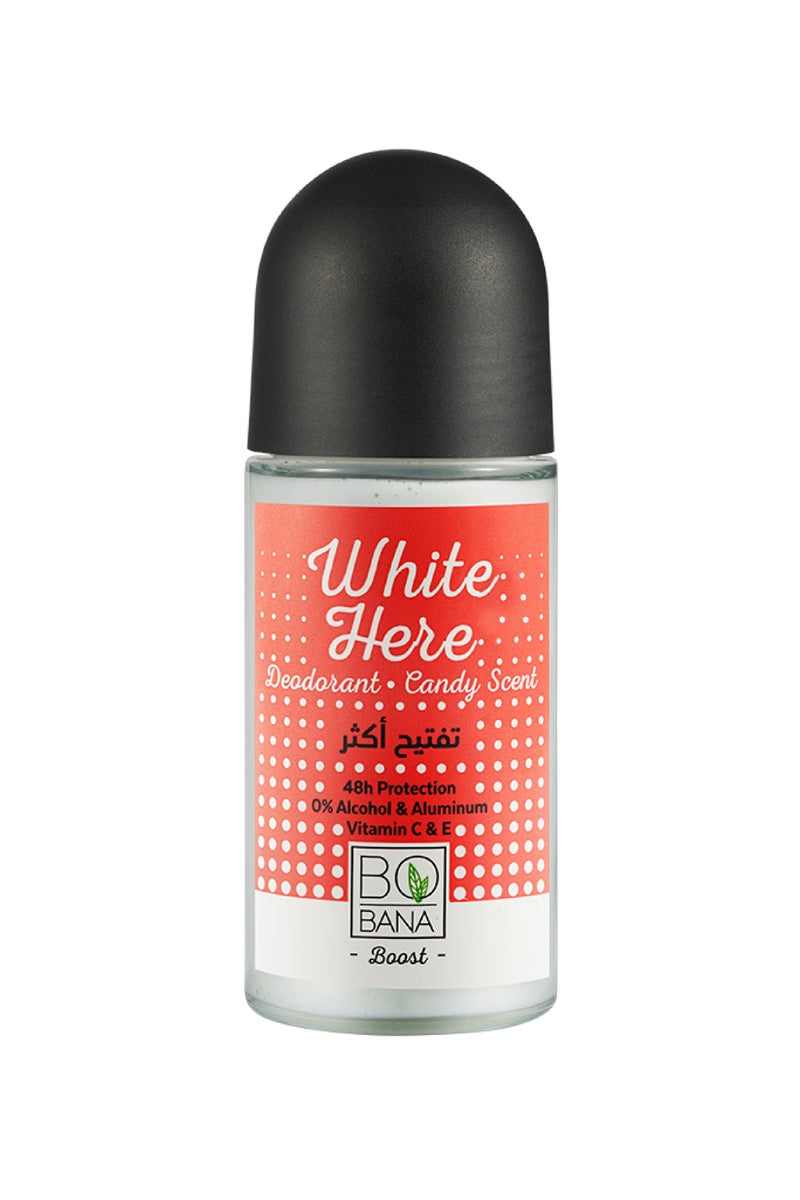 بوبانا مزيل لرائحة العرق لتفتيح أكثر برائحة الكاندي، 50 مل