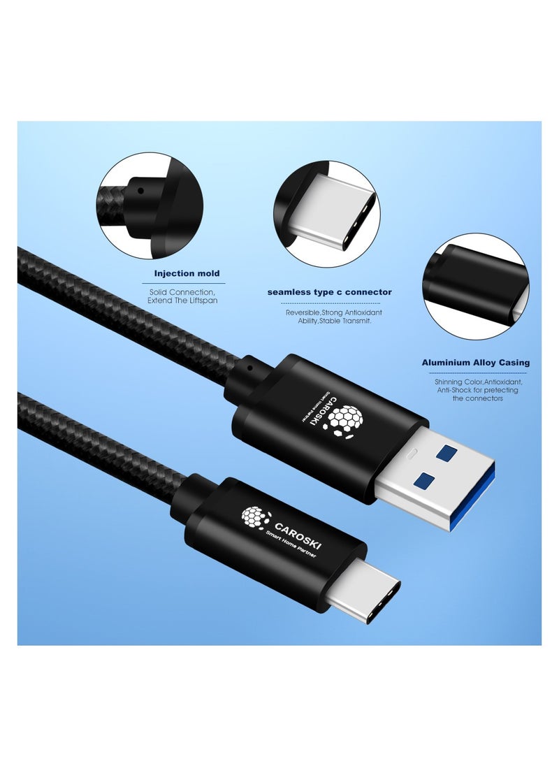 CAROSKI - CAROSKI USB A to USB C 3.0 Cable with 6 months warranty 5Gbps USB C Cable with 1.2M Length Type C Cable Fast Charge Compatible with Galaxy S21 ultra S21+ S20 FE A12 A21s Note 20 Ultra - Huawei - Image 1