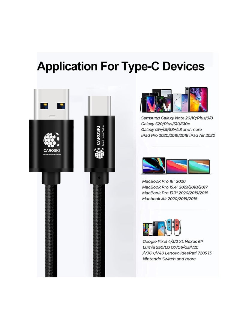CAROSKI - CAROSKI USB A to USB C 3.0 Cable with 6 months warranty 5Gbps USB C Cable with 1.2M Length Type C Cable Fast Charge Compatible with Galaxy S21 ultra S21+ S20 FE A12 A21s Note 20 Ultra - Huawei - Image 1