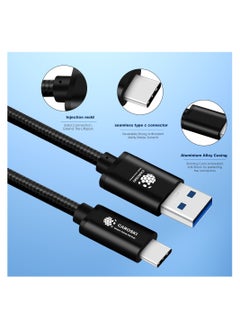CAROSKI CAROSKI USB A to USB C 3.0 Cable with 6 months warranty 5Gbps USB C Cable with 1.2M Length Type C Cable Fast Charge Compatible with Galaxy S21 ultra S21+ S20 FE A12 A21s Note 20 Ultra - Huawei  - Image 4