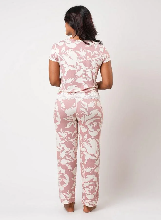 Aadaraya  Aadaraya Pyjama Set T-shirt & Trousers for Women | Best Price UAE
