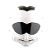 Martian 1Storm Motorcycle Open Face Fiber Glass Dual Visor Helmet Scooter Classical Knight Bike Samurai Glossy White One Extra Clear Shield - Image 2