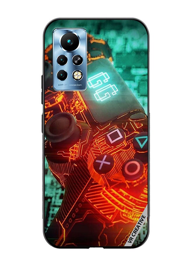 VR CREATIVE غطاء واقي لهاتف Infinix Note 11 Pro بتصميم وحدة تحكم PS4 متعدد الألوان - Image 1