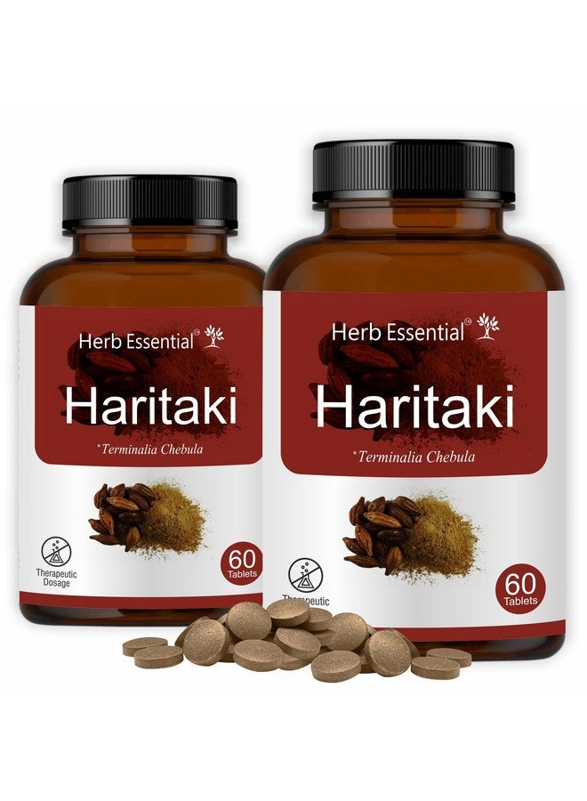 Herb Essential حبوب هارتيكي الأساسية بالأعشاب، 500 ملغ، 120 قرص | دعم الهضم | معزز المناعة | يخفف الإمساك | 100% نقي وطبيعي، 60 قرص (عبوة من 2)  - Image 1