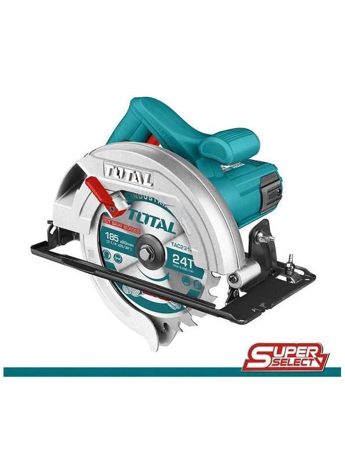 TOTAL Wooden tray saw, size 7.25 inches, capacity 1400 watt 