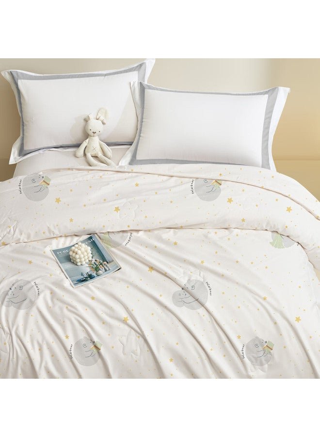 Luolaikids Silk Comforter, Maternal And Infant Class A Pure Cotton Silk Warm Winter Quilt, Kindergarten Single Bedding Core, 150*215 - Image 3
