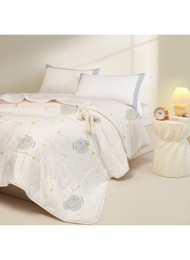 Luolaikids Silk Comforter, Maternal And Infant Class A Pure Cotton Silk Warm Winter Quilt, Kindergarten Single Bedding Core, 150*215 - Image 4