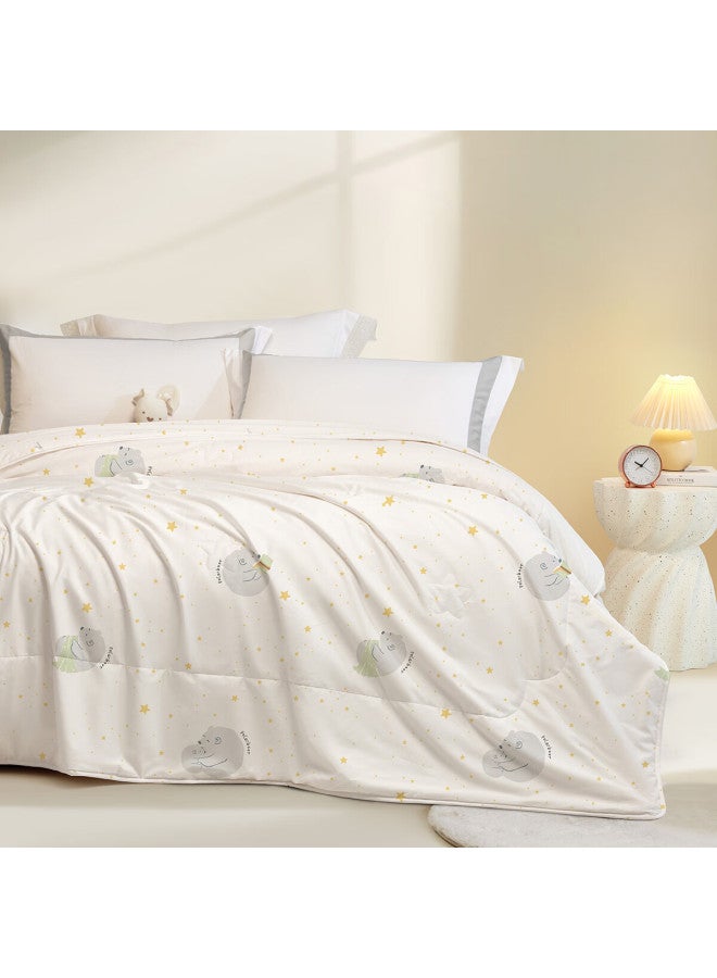 Luolaikids Silk Comforter, Maternal And Infant Class A Pure Cotton Silk Warm Winter Quilt, Kindergarten Single Bedding Core, 150*215 - Image 2