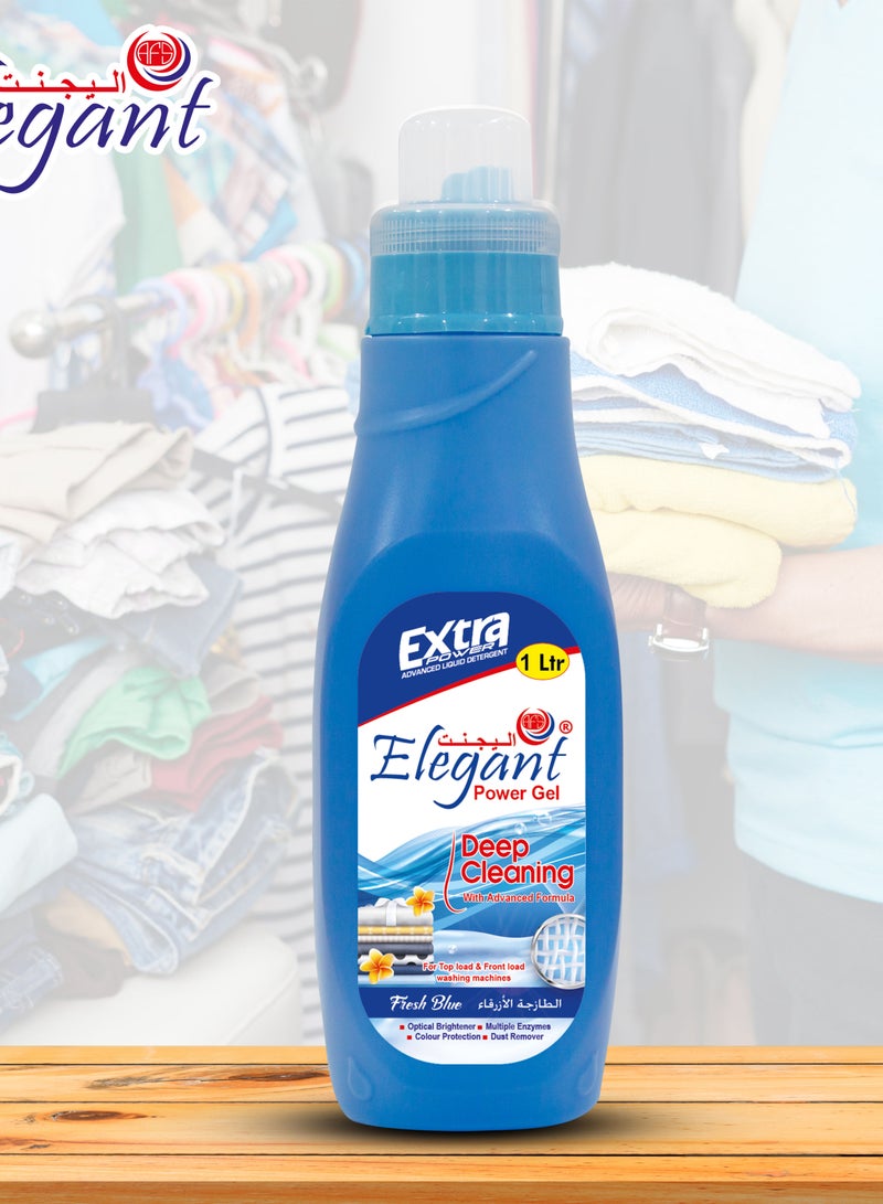 Elegant جل التنظيف العميق فريش بلو سعة 1 لتر  - Image 2