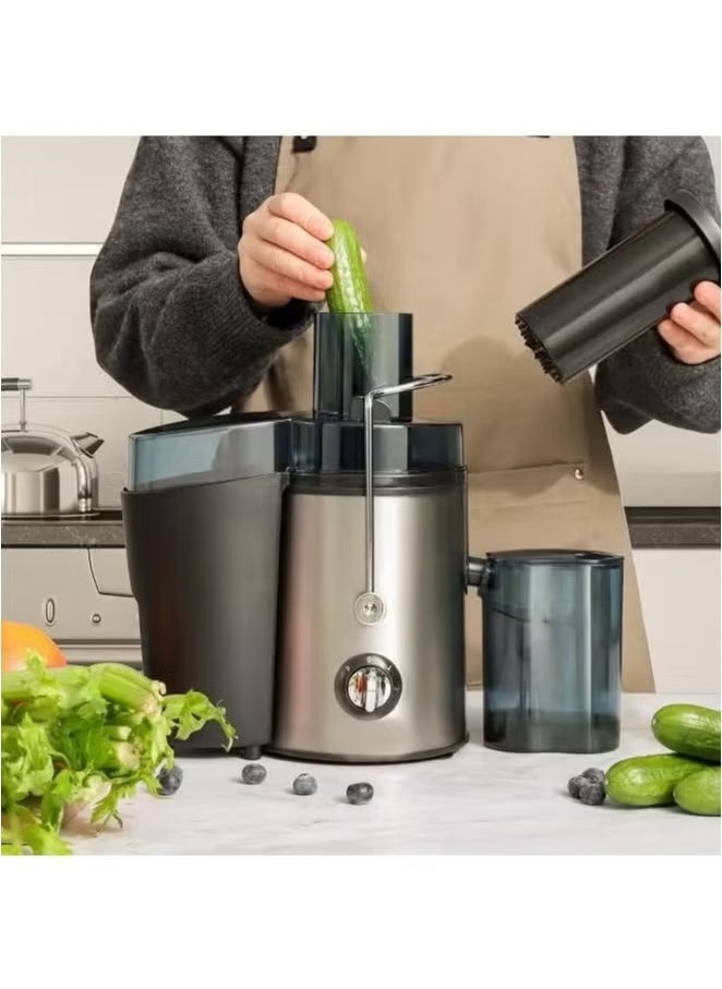 SILVER CREST 1000W Centrifugal Juicer Machines Vegetable and Fruit , Juice Extractor with 3 Modes 2 Speeds, Juice Maker Machine, Stainless Steel, Anti-Drip, Overheat Protection  - Image 3