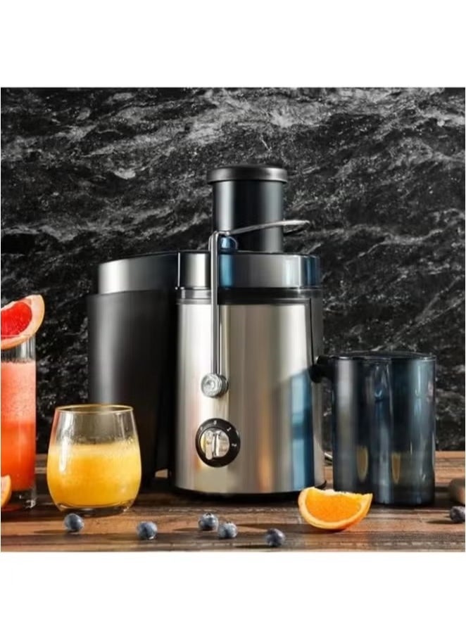 SILVER CREST 1000W Centrifugal Juicer Machines Vegetable and Fruit , Juice Extractor with 3 Modes 2 Speeds, Juice Maker Machine, Stainless Steel, Anti-Drip, Overheat Protection  - Image 5