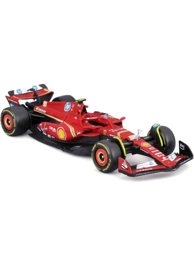 Bburago Bburago Formula 1 World Champion Ferrari Racing SF #24 Carlos Sainz Die-cast Car (1:43, Red, 10 cm)  - Image 3