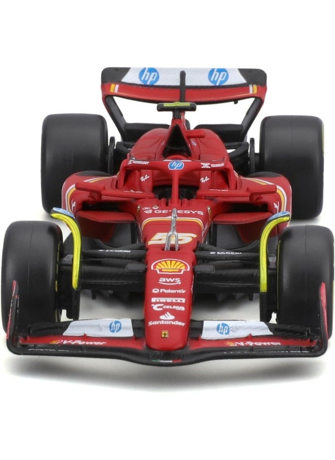 Bburago Bburago Formula 1 World Champion Ferrari Racing SF #24 Carlos Sainz Die-cast Car (1:43, Red, 10 cm)  - Image 2