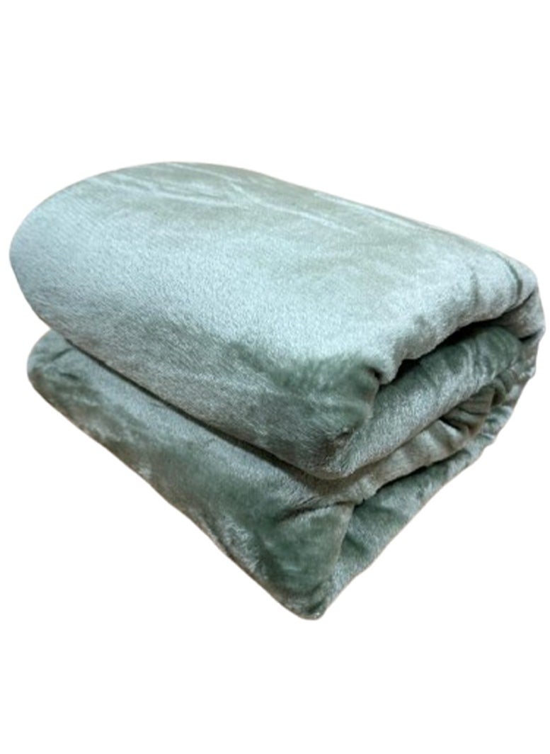 T G H Flannel Fleece Single Size 160x220cm for All Season Fluffy Blanket Warm Bed Blanket Throw for Sofa & Bed Comfortable and Soft Blanket  - Image 1