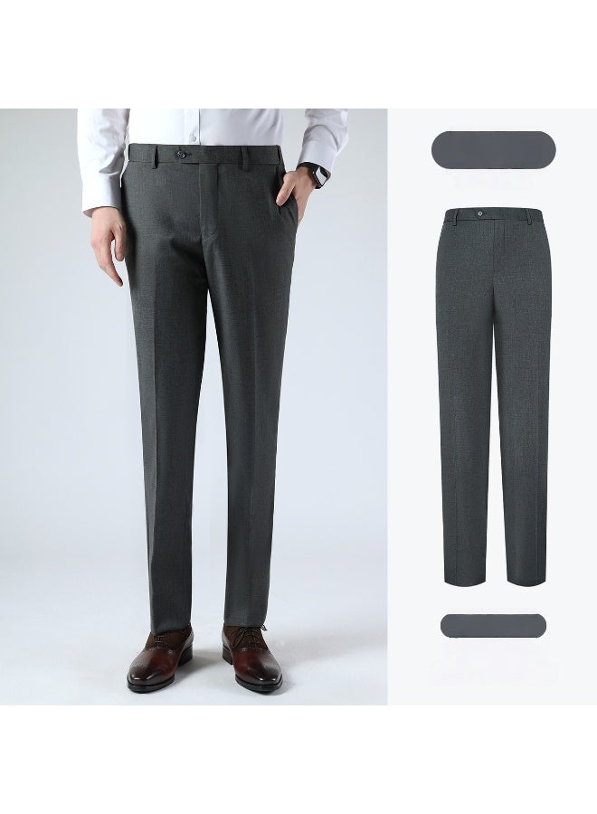 Shougu Men's Fashionable Casual Business Suit Pants  - Image 1
