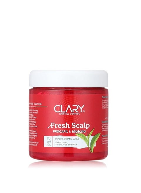 Clary Fresh Scalp Scrub Exfoliates And Remove Build Up 300 Ml