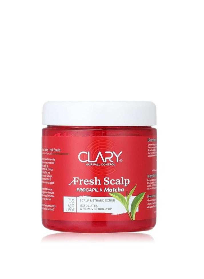 CLARY - Clary Fresh Scalp Scrub Exfoliates And Remove Build Up 300 Ml - Image 1