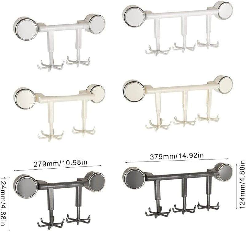 Gun Grey Suction Cup Hook 360 Degree Rotating Multi Purpose Utensils Rack For Efficient Storage - Image 4