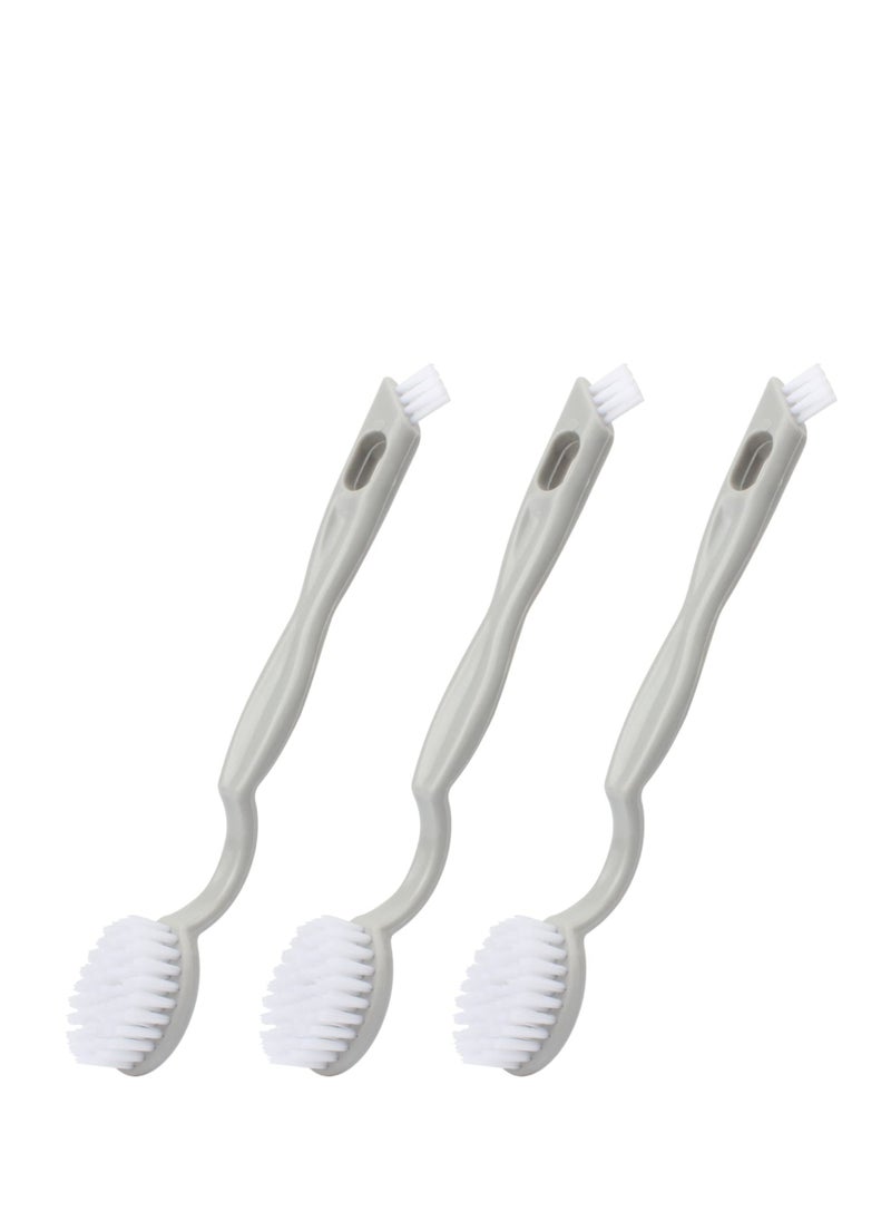 SYOSI Double-Ended Shoe Washing Brush,3 Pack Professional Cleaning Brushes for Sneakers, Tennis Shoes, Floors,Get Your Shoes Looking Like New  - Image 1
