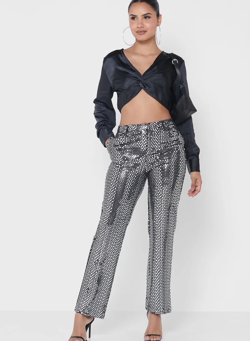 ONLY Knot Detail Crop Top