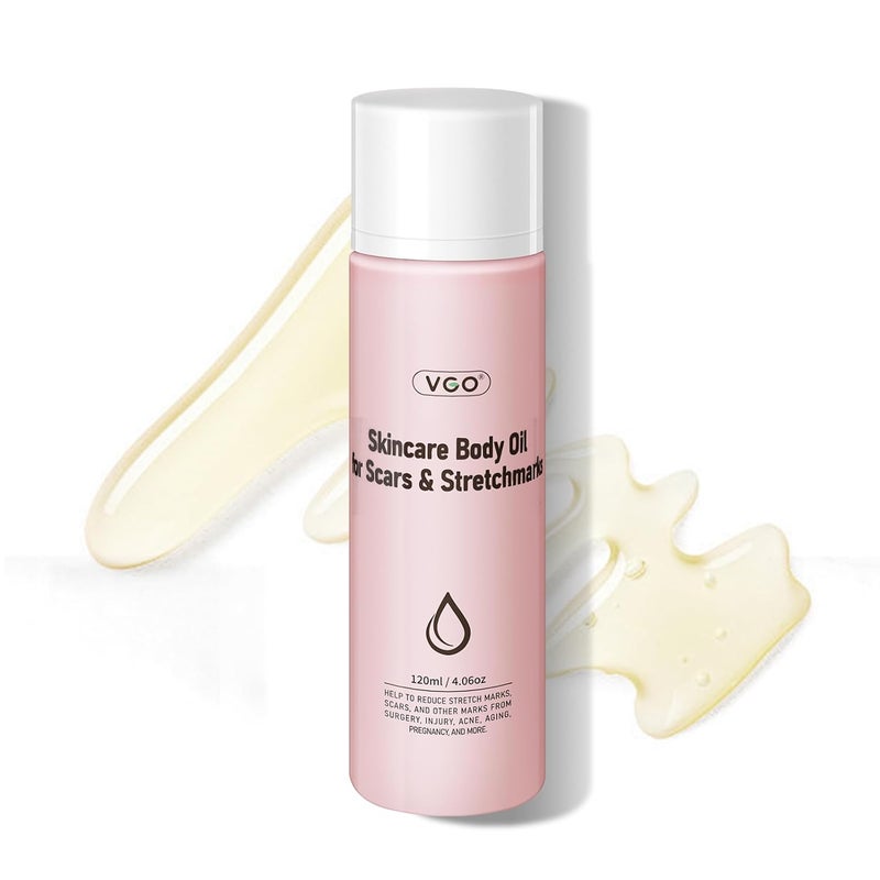 VGO VGO Body Oil Moisturizing Bio Oil for Scars  Stretch MarksNourishing Vitamin E Oilfor All Skin Types120ml  406oz 