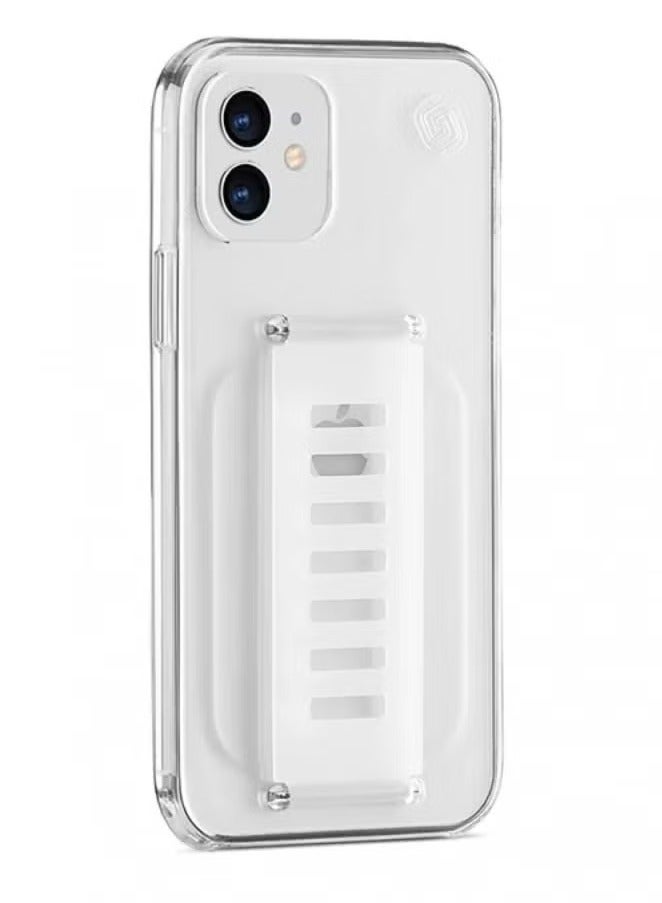 جريب 2 يو جراب نحيف لهاتف iPhone 11 - غطاء شفاف مقاوم للخدش والصدمات مع حواف معززة، وأشرطة قبضة مضادة للسقوط، وتقنية Clean Action™ المضادة للميكروبات، وتصميم مصد TPU فائق النحافة - Image 2