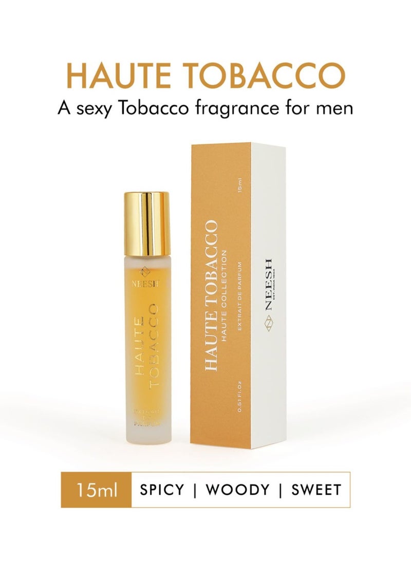 نيش Haute Tobacco (15 مل) - خلاصة عطر (Extrait de Parfum) - عطر رجالي فاخر يدوم طويلاً - Image 2